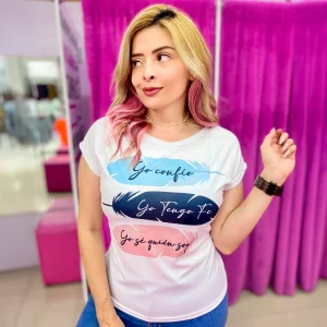Camiseta Plumas yo confío