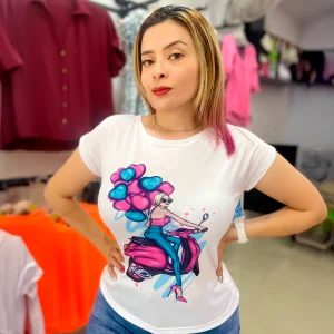 Z. Camiseta Moto con Globos